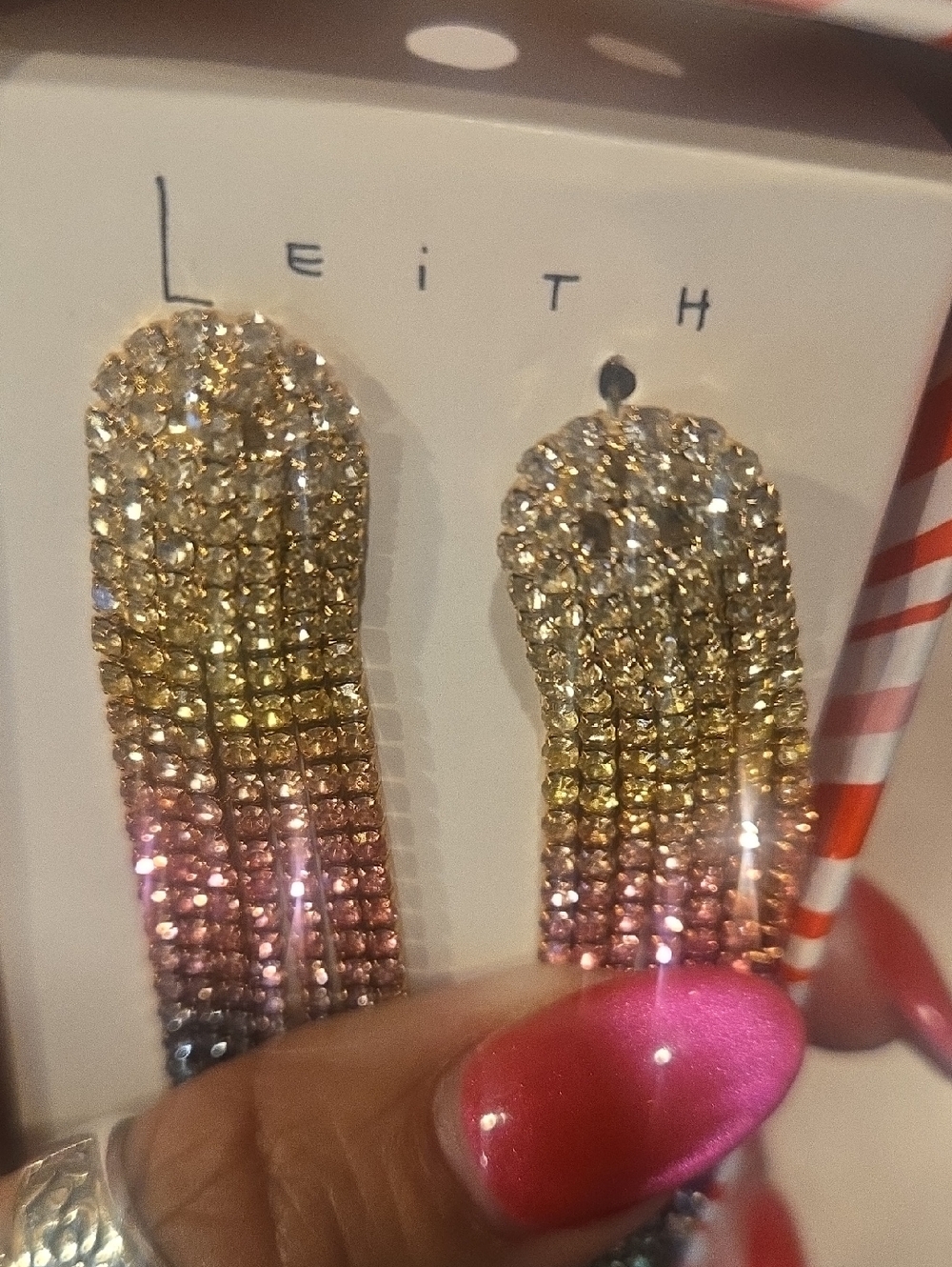 New Leith Multi-Color Dangle Earrings - Picture 4 of 5